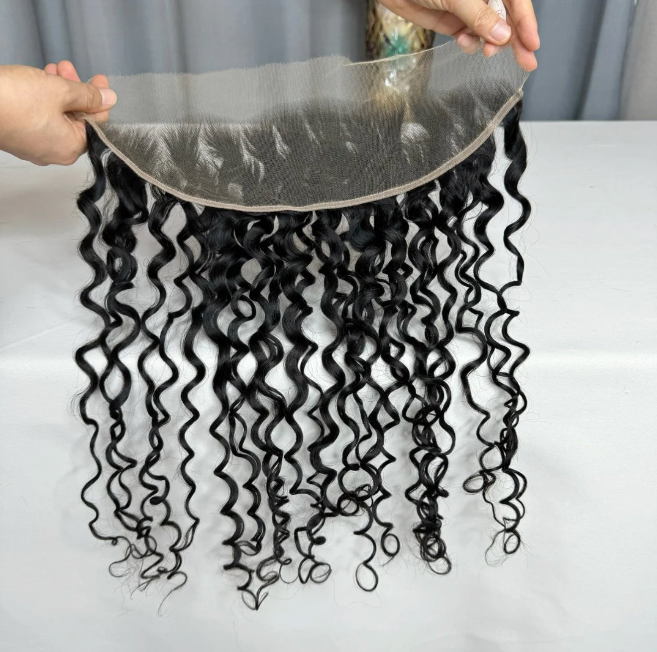 Lace frontale deep curl-Cambodgien hair